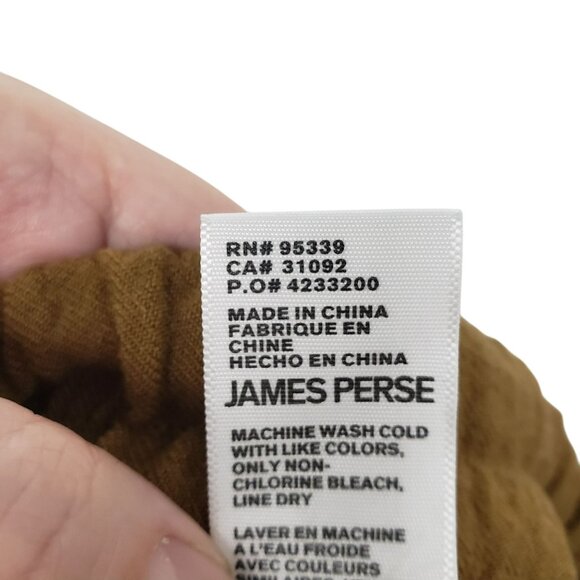 James Perse Camel Brown Cropped Twill Jogger Track Pants Womens - Picture 4 of 13